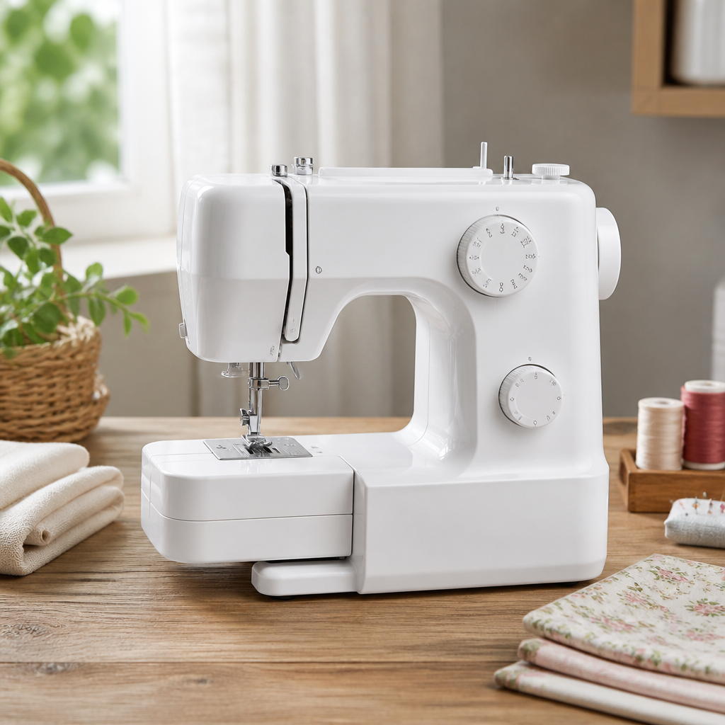 A compact sewing machine